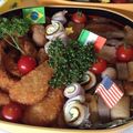 oldMIKaRIN's cooksnap of when they made お弁当を可愛く☆ちくわグルグル♪.
