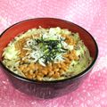 みなみんくっきんぐ's cooksnap of when they made 栄養たっぷり　納豆＆キャベツ＆しらすそば.
