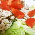 まめきよ's cooksnap of when they made さっぱりモリモリ！豚とトマトの和風サラダ.