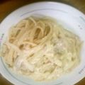 とんこ２０２０'s cooksnap of when they made カルボナーラ＠牛乳.