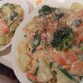 コユッキー's cooksnap of when they made 石狩風！？サーモンのクリームパスタ.