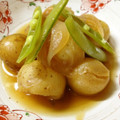ざきすけ's cooksnap of when they made ○新じゃがと玉ねぎの煮物○.
