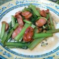 2あぃか5's cooksnap of when they made ウィンナーと小松菜炒め.