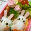 フーミン✩'s cooksnap of when they made ＊キャラ弁＊簡単★俵DEうさぎちゃん♡.
