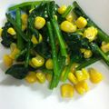 メグ０３０３'s cooksnap of when they made ほうれん草＆コーン炒め♬.
