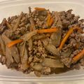 よりさく♡'s cooksnap of when they made おかわり続出♡豚とゴボウの簡単混ぜご飯.