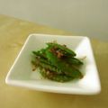 白玉蜜柑's cooksnap of when they made スナップエンドウの簡単おひたし★.