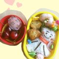rei7758's cooksnap of when they made キャラ弁 てるてる坊主弁当.