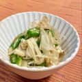 島子☆'s cooksnap of when they made レンジで簡単 えのきとオクラのおつまみ.