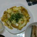 青い栞's cooksnap of when they made 豆腐のバター大葉醤油焼き☆卵チーズとじ.
