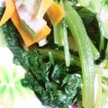 ユーロン's cooksnap of when they made 小松菜とハムのバター炒め.