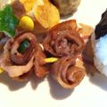 うっちゃん❤'s cooksnap of when they made お弁当用☆豚ばら肉の薔薇！？.