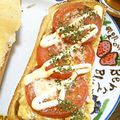 ＲＫまま's cooksnap of when they made とんかつソース×トマト・パセリのトースト.