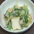 スヌーピーごはん's cooksnap of when they made 厚揚げ＆水菜☆さっぱり煮.