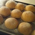 メゲメゲ♪'s cooksnap of when they made 全粒粉のプチパン.