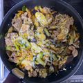 わかめ村's cooksnap of when they made 豚肉とナスのキムチチーズ焼き♪.