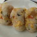 全力少年R's cooksnap of when they made すし太郎✿炒り卵入りのおにぎり.