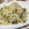 中村純也's cooksnap of when they made じゃこと野沢菜のチャーハン.
