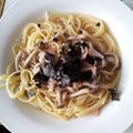 ガゼゴン's cooksnap of when they made ベーコン・きのこ・梅干～旨みダシのパスタ.