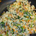 ねこぶぅ's cooksnap of when they made ベーコンと小松菜の鉄分チャーハン☆.