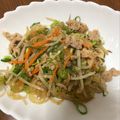 Hydrangea♡'s cooksnap of when they made 簡単＊節約！豚こまと春雨のネギ塩炒め.