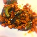 ☆まろり☆'s cooksnap of when they made ☆夏バテ解消！ゴーヤと茄子の肉味噌炒め☆.