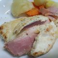 alcohl's cooksnap of when they made ☆塩麴鶏胸肉deチーズベーコンソテー☆.