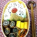 ミューア's cooksnap of when they made 豚肉のくるくる海苔巻きソテー.