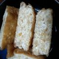 hahishi's cooksnap of when they made 鶏ひき肉と豆腐☆油揚げはさみ煮.