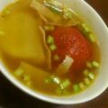 saccoapple's cooksnap of when they made ＊蕪とベーコン＆トマトのあったかスープ＊.