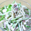 RUｰCHI's cooksnap of when they made ささみと梅の中華風サラダ☆.