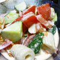 妙香ママ's cooksnap of when they made ♬竹輪とトマキュウリのマヨラー油和え♬.