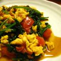 atsuvega's cooksnap of when they made ニラたまトマト炒め.