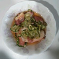 いーちゃん☆'s cooksnap of when they made たこ、きゅうり、わかめの酢の物.