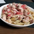 ユーミーにゃん's cooksnap of when they made 鶏とトマトの舞茸ソースのペンネ.