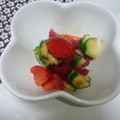 にゃーお★'s cooksnap of when they made トマトときゅうりの豆板醤あえ.