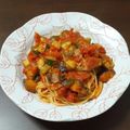 さやちぃー's cooksnap of when they made なすとズッキーニのトマトパスタ♪.