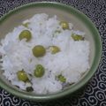 おにぎりママ's cooksnap of when they made グリンピースご飯【後のせ方式】.