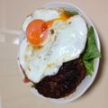はくばけい's cooksnap of when they made 作りおきハンバーグでロコモコDON!.