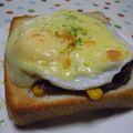 ゆうかりコアラ's cooksnap of when they made 絶妙♡焼きカレーのもちトロっ♪トースト.