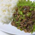 nakki's cooksnap of when they made ご飯に盛って☆簡単ひき肉＆こんにゃく炒め.