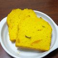 ＊チビママ＊'s cooksnap of when they made かぼちゃの煮物で☆かぼちゃケーキ.