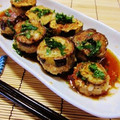 shokenママ's cooksnap of when they made ナスの挽肉はさみ揚げ☆大葉ポン酢で♫.