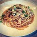 melchet's cooksnap of when they made 簡単!!　めんつゆでツナマヨパスタ!!.