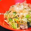 ruruchirin's cooksnap of when they made 焼きうどん.