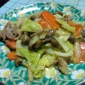 sindy0922's cooksnap of when they made 豚とキャベツの甘味噌炒め.
