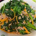ゆるмαмα's cooksnap of when they made ほうれん草のひき肉和え.