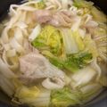 🐕's cooksnap of when they made トロトロ白菜と豚肉の絶品うどん鍋.