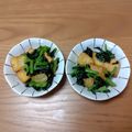 みぃくんのママ's cooksnap of when they made 小松菜と厚揚げ豆腐のガーリック煮.