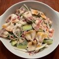 チェリチョコ's cooksnap of when they made ファルファッレで、いつものサラダを可愛く.